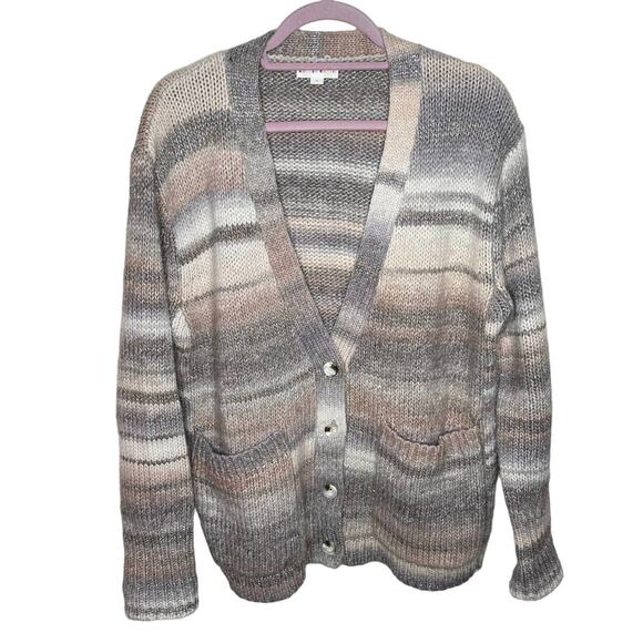 ROLLER RABBIT Lillien Cardigan Sweater Tan Melange Neutral {T49} - Picture 1 of 4